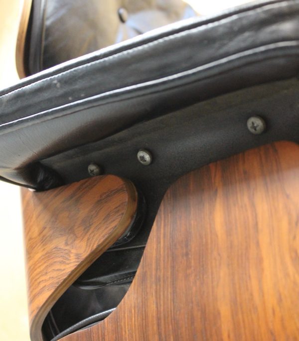 photo of side of rare Eames lounge chair