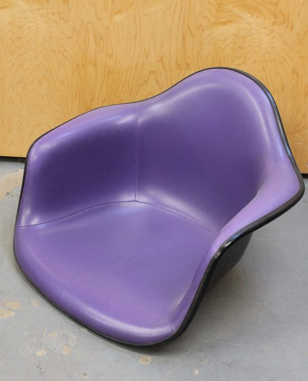 photo of front of eames purple arm shell