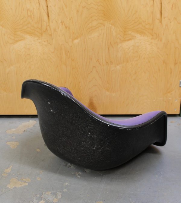 photo of back of eames purple arm shell