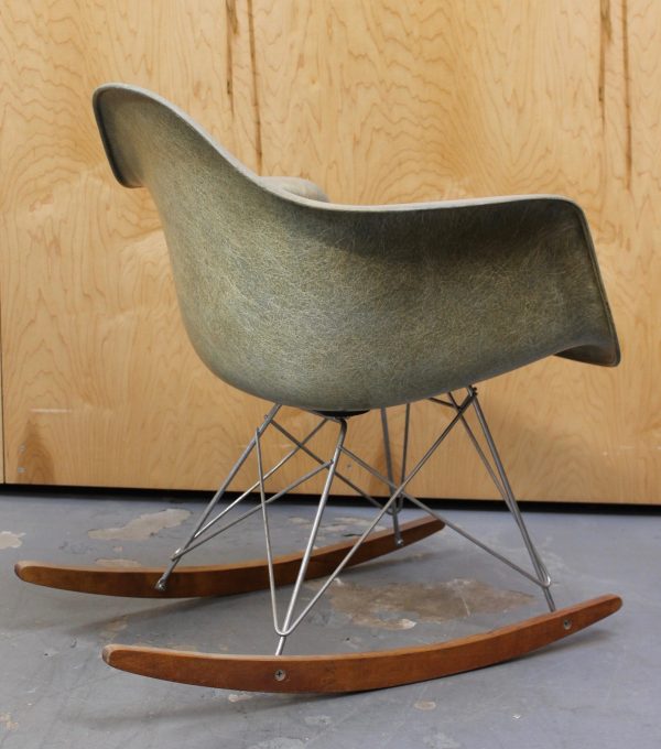 photo of back of eames zenith rocker chair