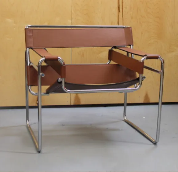 Wassily chair with brown leather